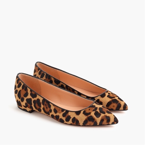 J. Crew Shoes - J CREW Leopard Print Flats in size 9 - brand new!